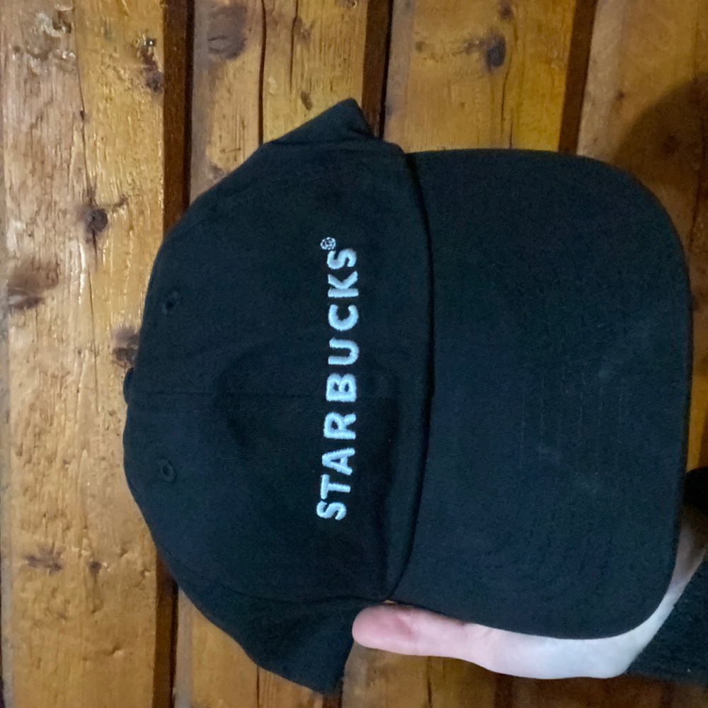 A Starbucks hat never been worn